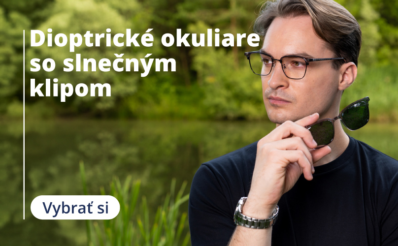 Dioptrické okuliare so slnečným klipom