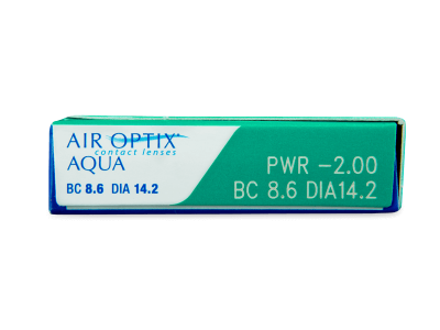 Air Optix Aqua (3 šošovky) - Náhľad parametrov šošoviek