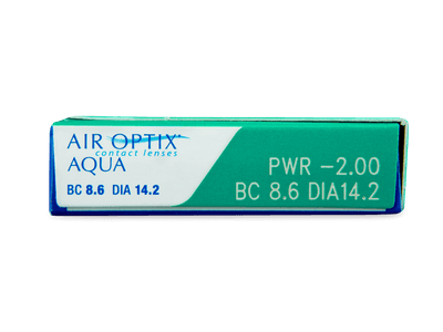 Air Optix Aqua (3 šošovky) - Náhľad parametrov šošoviek