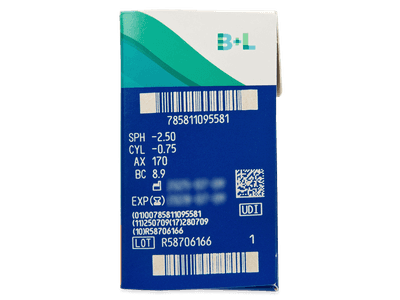 PureVision 2 for Astigmatism (6 šošoviek) - Náhľad parametrov šošoviek