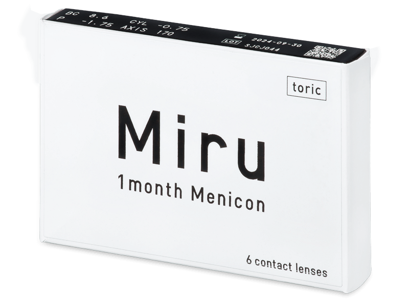 Miru 1 Month Menicon for Astigmatism (6 šošoviek) - Tórické kontaktné šošovky