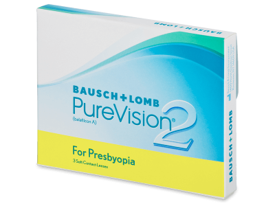PureVision 2 for Presbyopia (3 šošovky) - Multifokálne kontaktné šošovky
