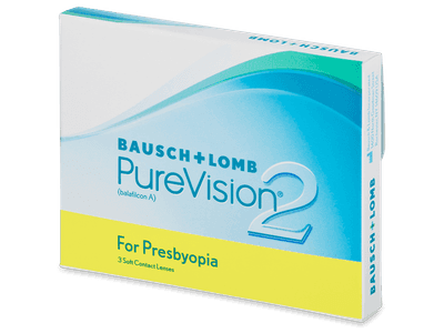 PureVision 2 for Presbyopia (3 šošovky) - Multifokálne kontaktné šošovky