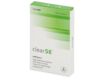 Clear 58 (6 šošoviek) - Štrnásťdenné kontaktné šošovky