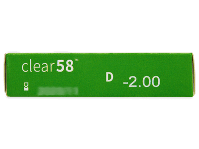 Clear 58 (6 šošoviek) - Náhľad parametrov šošoviek