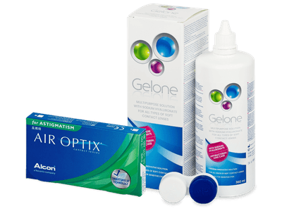 Air Optix for Astigmatism (6 šošoviek) + Gelone 360 ml - Výhodný balíček