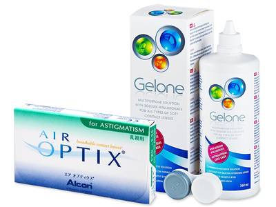 Air Optix for Astigmatism (6 šošoviek) + roztok Gelone 360ml - Starší vzhľad