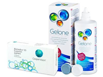 Biomedics 55 Evolution (6 šošoviek) + roztok Gelone 360ml
