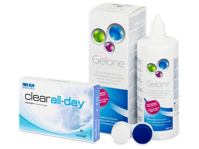 Clear All-Day (6 šošoviek) + Gelone 360 ml - Výhodný balíček