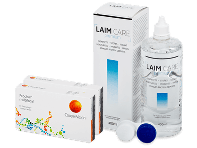 Proclear Multifocal (2x3 šošovky) + roztok Laim-Care 400ml