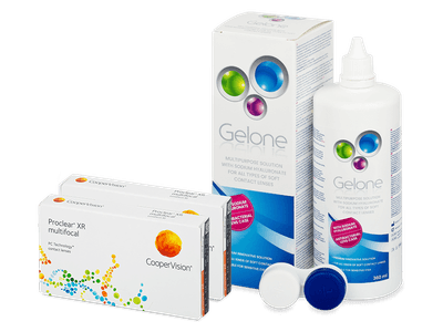 Proclear Multifocal XR (2x3 šošovky) + roztok Gelone 360ml