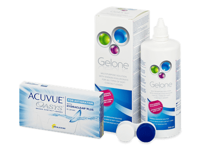 Acuvue Oasys for Astigmatism (6 šošoviek) + roztok Gelone 360ml