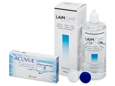 Acuvue Oasys for Astigmatism (6 šošoviek) + roztok Laim Care 400 ml