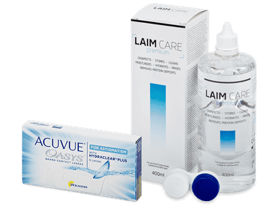 Acuvue Oasys for Astigmatism (6 šošoviek) + roztok Laim Care 400 ml