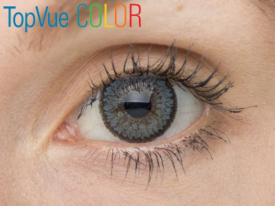 VÝPREDAJ: TopVue Color - dioptrické (2 šošovky) - Blue na orieškovohnedom oku