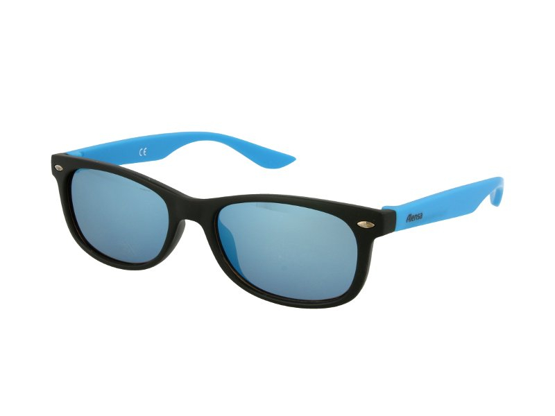 Slnečné okuliare Detske slnečné okuliare Sport Black Blue Mirror 