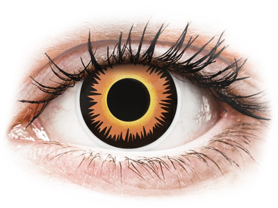 ColourVUE Crazy Lens - Orange Werewolf - nedioptrické (2 šošovky) - Coloured contact lenses