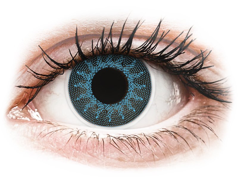 ColourVUE Crazy Lens - Solar Blue - nedioptrické (2 šošovky) - Coloured contact lenses