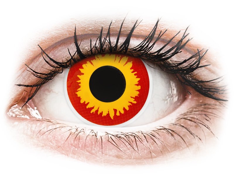 ColourVUE Crazy Lens - Wildfire - nedioptrické (2 šošovky) - Coloured contact lenses