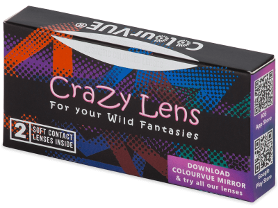 ColourVUE Crazy Lens - White Zombie - dioptrické (2 šošovky) - Coloured contact lenses