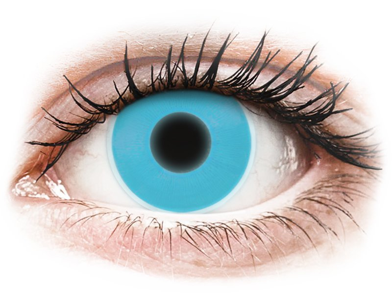 ColourVUE Crazy Glow Blue - nedioptrické (2 šošovky) - Coloured contact lenses
