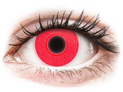 ColourVUE Crazy Glow Red - nedioptrické
