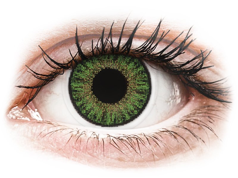 TopVue Color - Green - dioptrické denné (10 šošoviek) - Coloured contact lenses