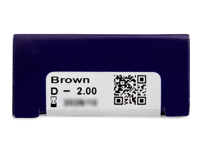 TopVue Color - Brown - dioptrické (2 šošovky) - Náhľad parametrov šošoviek