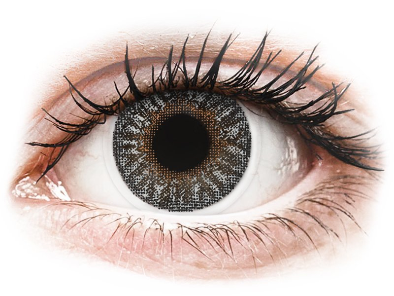 TopVue Color - Grey - dioptrické (2 šošovky) - Coloured contact lenses