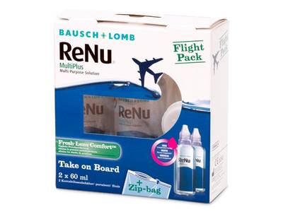 ReNu Multiplus Flight pack 2 x 60 ml  - Starší vzhľad