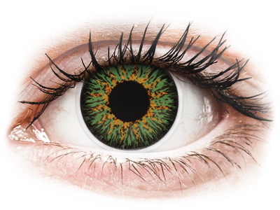 ColourVUE Glamour Green - dioptrické (2 šošovky) - Coloured contact lenses