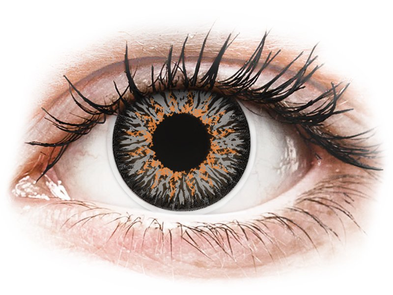 ColourVUE Glamour Grey - dioptrické (2 šošovky) - Coloured contact lenses