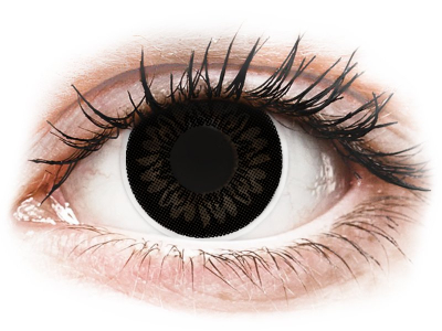 ColourVUE BigEyes Dolly Black - dioptrické (2 šošovky) - Coloured contact lenses