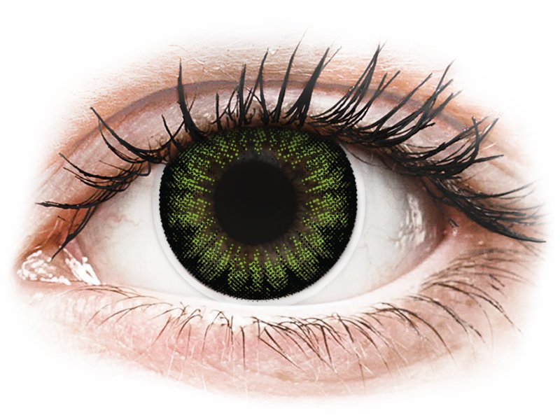 ColourVUE BigEyes Party Green - nedioptrické (2 šošovky) - Coloured contact lenses