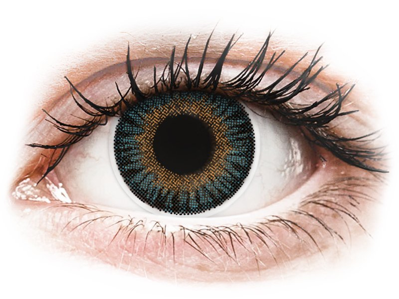 ColourVUE 3 Tones Blue - nedioptrické (2 šošovky) - Coloured contact lenses