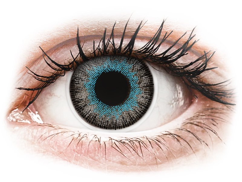 ColourVUE Fusion Blue Gray - nedioptrické (2 šošovky) - Coloured contact lenses