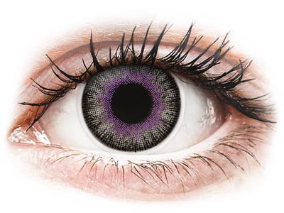 ColourVUE Fusion Violet Gray - nedioptrické (2 šošovky) - Coloured contact lenses