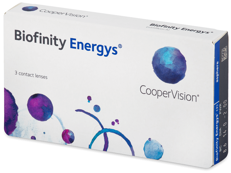 Biofinity Energys (3 šošovky) - Mesačné kontaktné šošovky