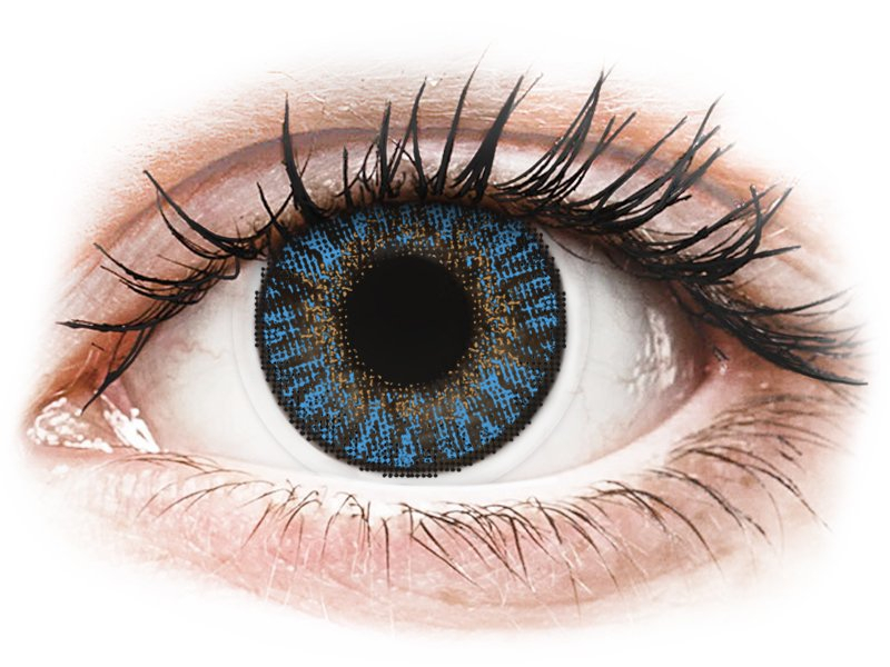 FreshLook ColorBlends True Sapphire - dioptrické (2 šošovky) - Coloured contact lenses