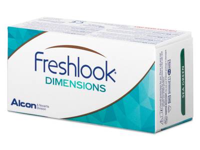 FreshLook Dimensions Pacific Blue - dioptrické (6 šošoviek)