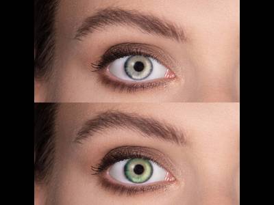 FreshLook Dimensions Sea Green - dioptrické (6 šošoviek)