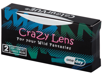 ColourVUE Crazy Lens - White Zombie - jednodenné nedioptrické (2 šošovky) - Coloured contact lenses