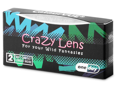 ColourVUE Crazy Lens - Whiteout - jednodenné nedioptrické (2 šošovky)