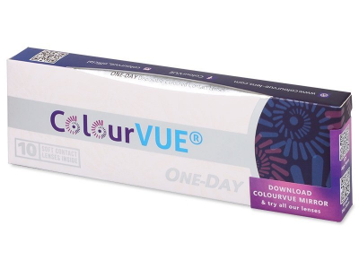 ColourVue One Day TruBlends Blue - dioptrické (10 šošoviek) - Produkt je dostupný taktiež v tejto variante balenia