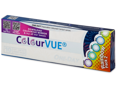ColourVue One Day TruBlends Rainbow 2 - nedioptrické (10 šošoviek) - Produkt je dostupný taktiež v tejto variante balenia
