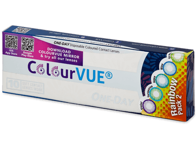 ColourVue One Day TruBlends Rainbow 2 - nedioptrické (10 šošoviek) - Produkt je dostupný taktiež v tejto variante balenia