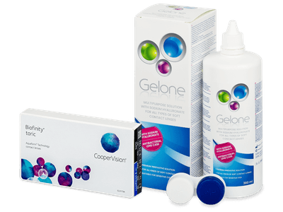 Biofinity Toric (6 šošoviek) + Gelone 360 ml