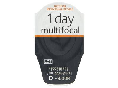 Proclear 1 Day multifocal (30 šošoviek) - Vzhľad blistra so šošovkou