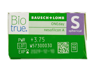 Biotrue ONEday (30 šošoviek) - Náhľad parametrov šošoviek