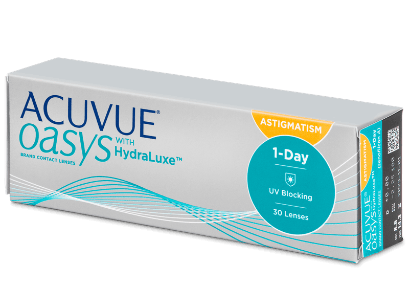 Acuvue Oasys 1-Day with HydraLuxe for Astigmatism (30 šošoviek) - Tórické kontaktné šošovky